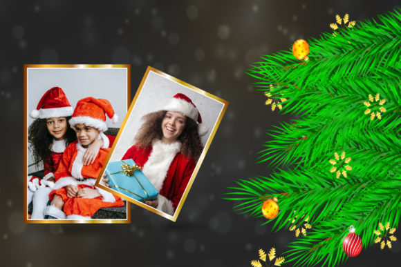 A Christmas Frame Graphic Asset for Festive Branding Projects