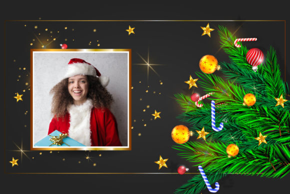 A Christmas Frame Graphic Template for Festive Branding
