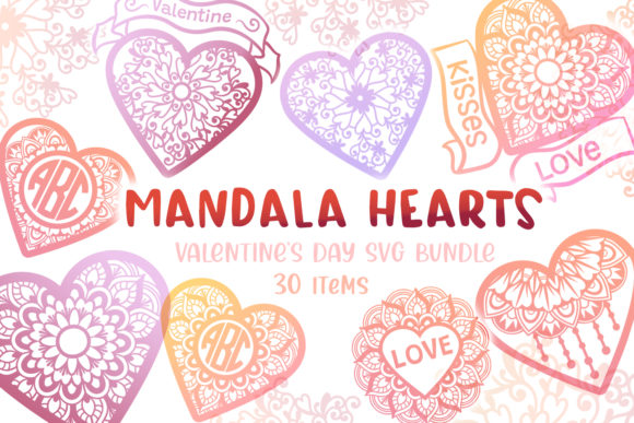 A Graphic Designer's Review of the Mandala Hearts Valentine's Day Bundle
