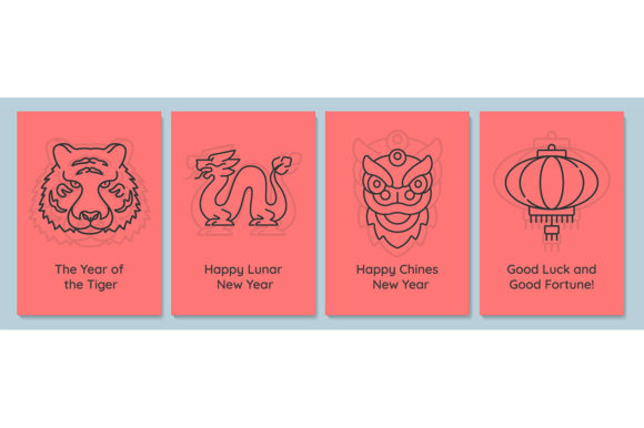 A Graphic Template for Clean and Festive Chinese New Year Graphics