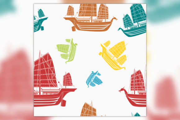 A Timeless Asset: How This Ancient Japanese Ship Pattern Elevates Graphics