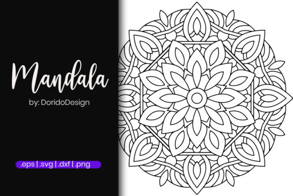 Complex Mandala Graphics: A Coloring Page for Editorial Depth