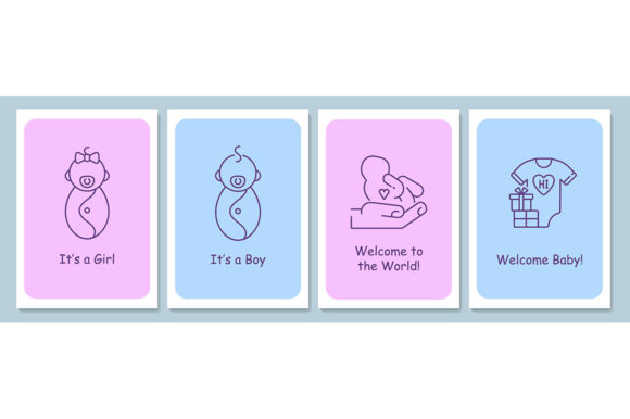 New Baby Welcoming Graphics as a Brand Design Asset