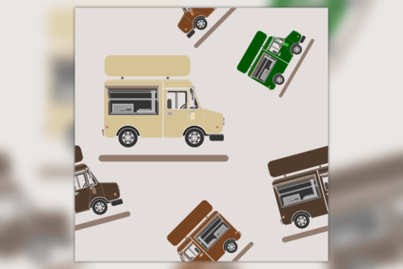 Reviewing the Side View Food Truck Pattern for Creative Graphics