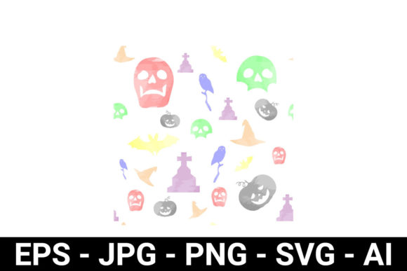 Seasonal Selling with Halloween Watercolor Pattern Graphics